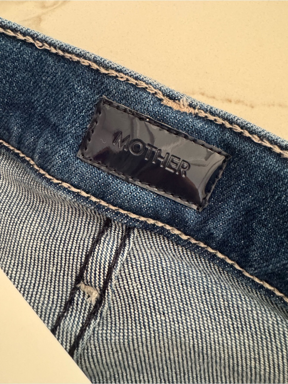 MOTHER Dark Indigo Straight-Leg High-Rise Jeans - Picture 5 of 10